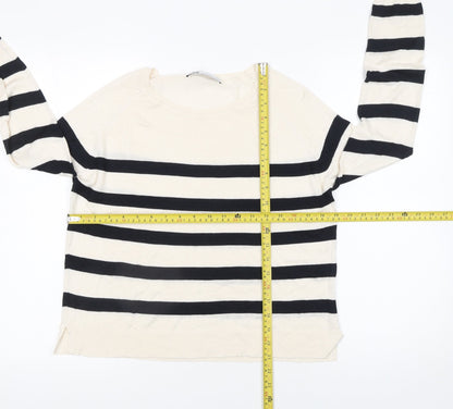 Womens UK Size 12 Zara Ivory Pullover Jumper