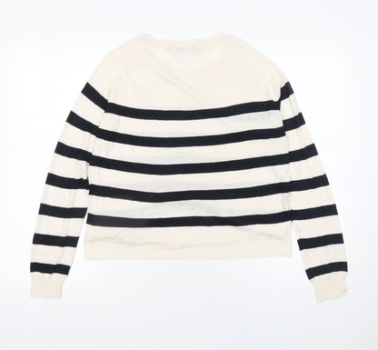 Womens UK Size 12 Zara Ivory Pullover Jumper