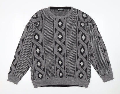 Mens UK Size 2XL Marks and Spencer Grey Pullover Jumper