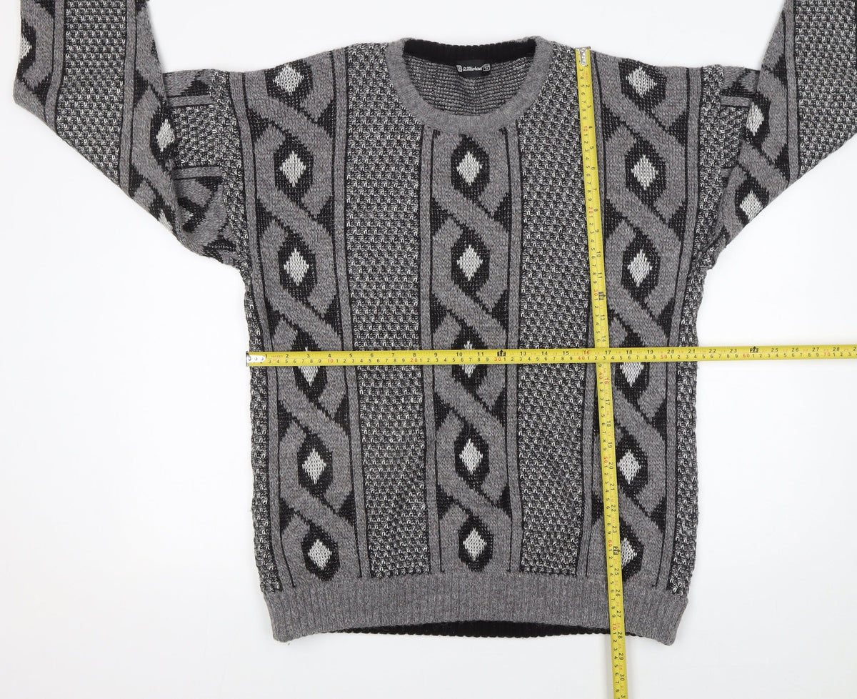 Mens UK Size 2XL Marks and Spencer Grey Pullover Jumper