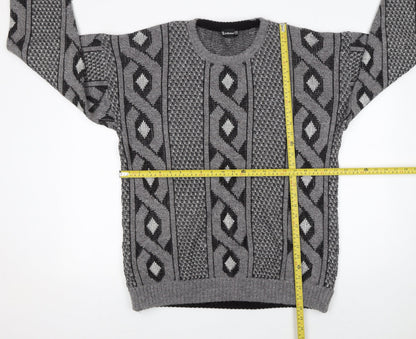 Mens UK Size 2XL Marks and Spencer Grey Pullover Jumper
