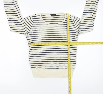Womens UK Size 8 Topshop Ivory Pullover Jumper