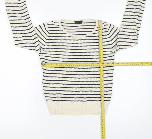 Womens UK Size 8 Topshop Ivory Pullover Jumper