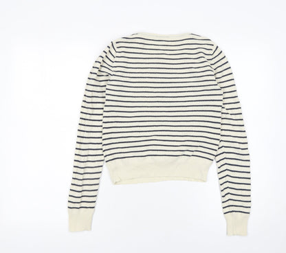 Womens UK Size 8 Topshop Ivory Pullover Jumper
