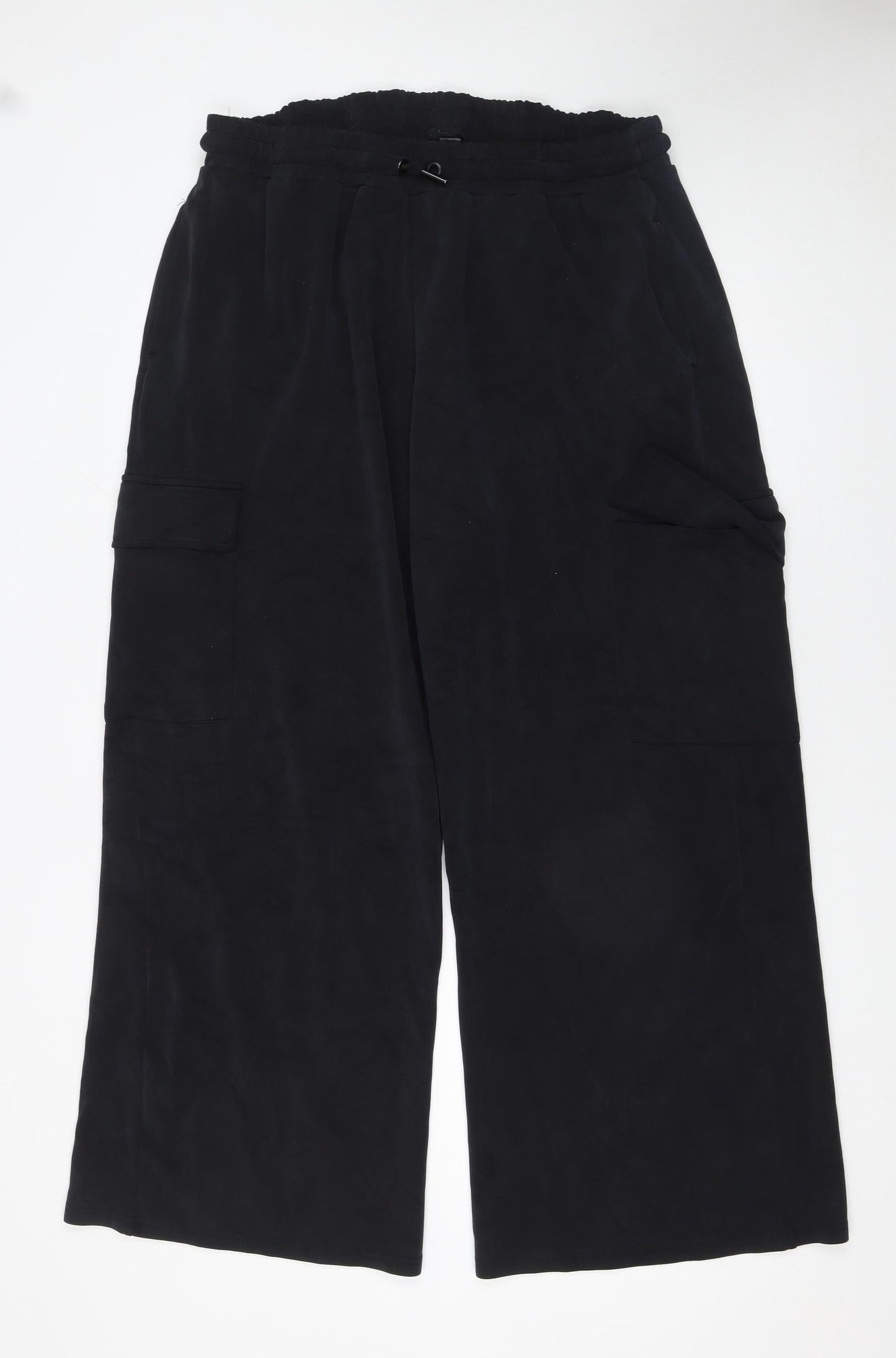 Womens UK Size XL Dunnes Stores Relaxed Fit Cargo Black Trousers
