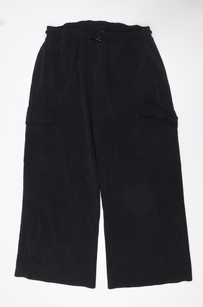 Womens UK Size XL Dunnes Stores Relaxed Fit Cargo Black Trousers