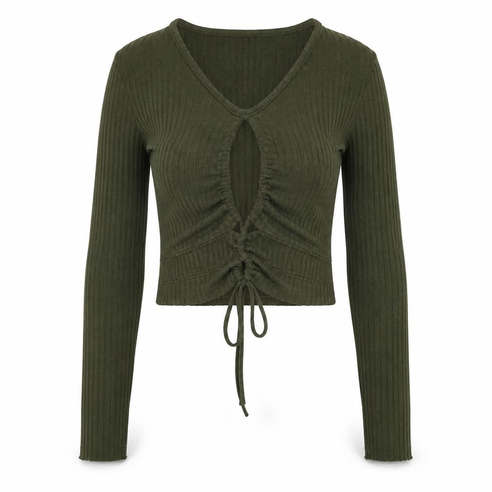 Womens UK Size S Zara Green Cropped T-Shirt