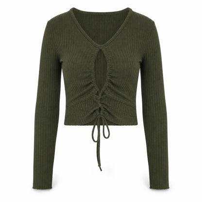 Womens UK Size S Zara Green Cropped T-Shirt
