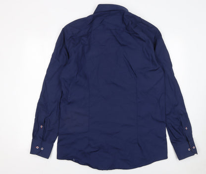 Mens UK Collar Size 42 Venti Smart Blue  Dress Shirt