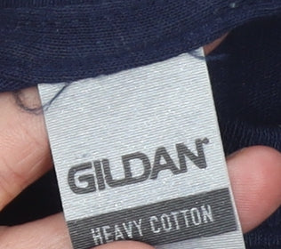 Mens UK Size XL Gildan Blue  T-Shirt