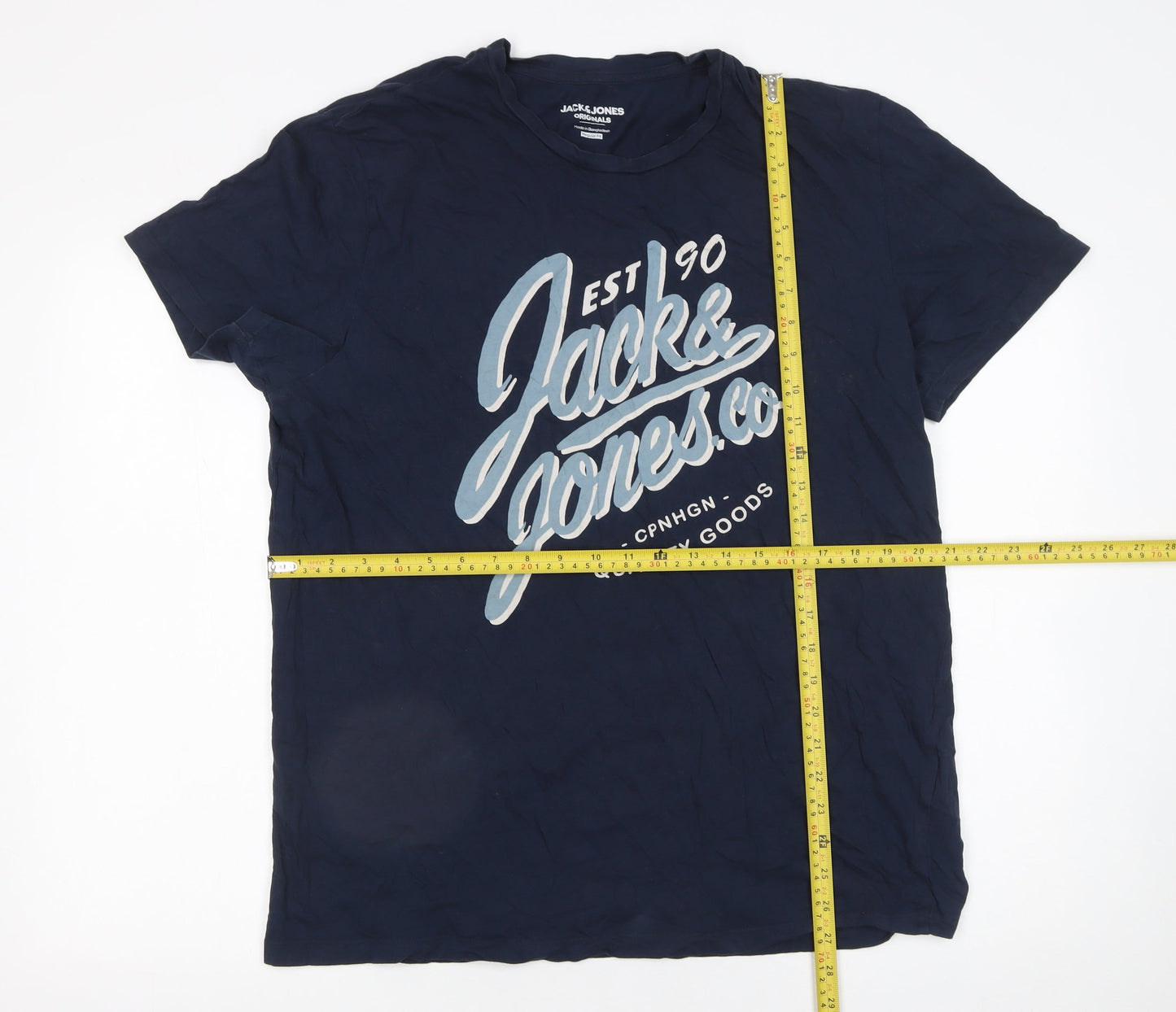 Mens UK Size L JACK & JONES Blue  T-Shirt