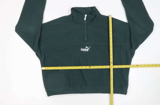 Womens UK Size M PUMA Green Pullover Sweatshirt