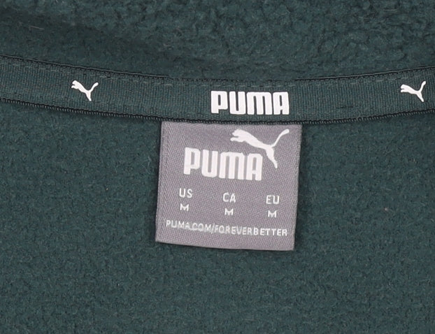 Womens UK Size M PUMA Green Pullover Sweatshirt