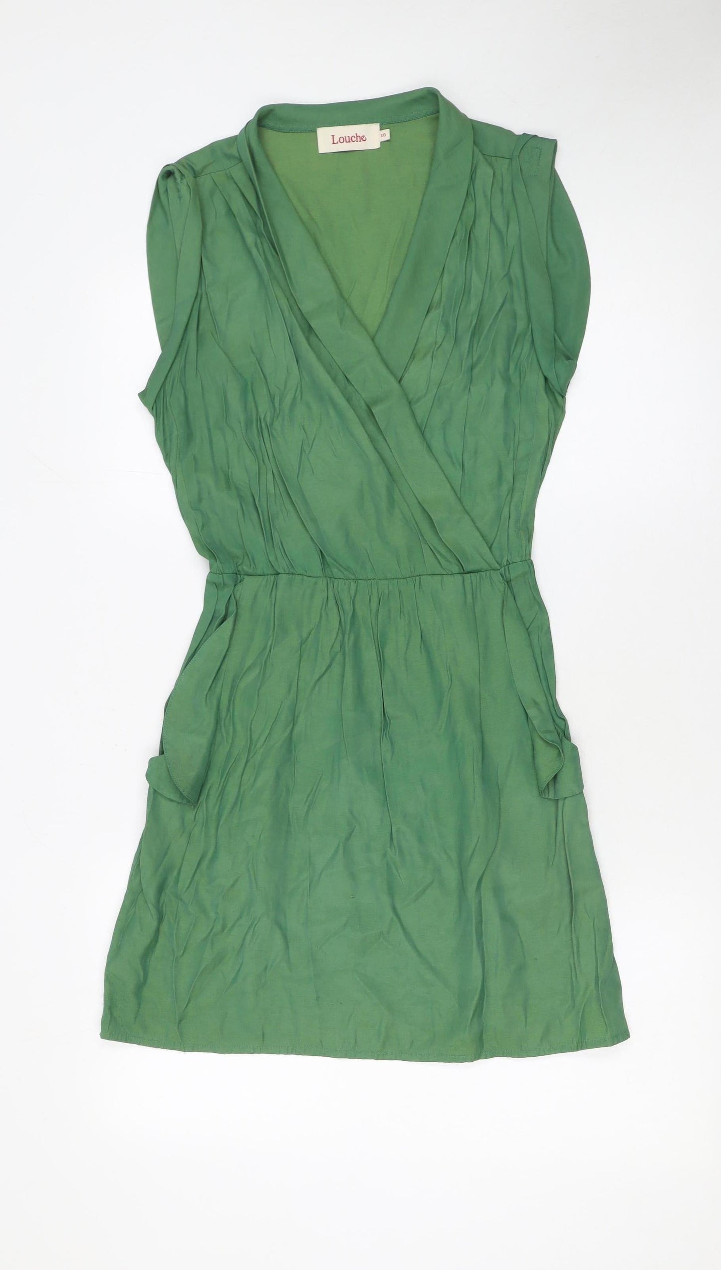 Womens UK Size 10 Louche Wrap Dress