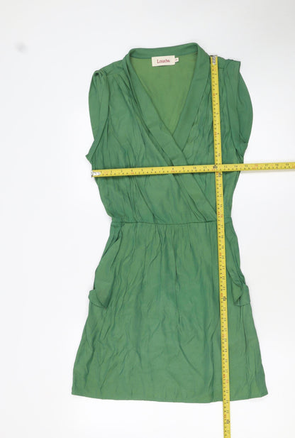 Womens UK Size 10 Louche Wrap Dress