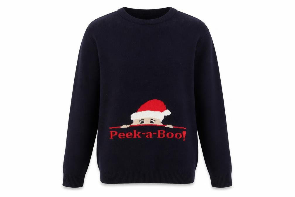 Mens UK Size M Boohoo Blue Pullover Jumper