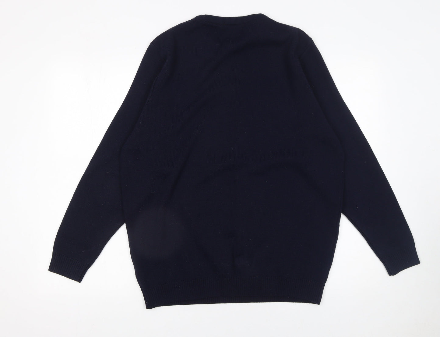 Mens UK Size M Boohoo Blue Pullover Jumper