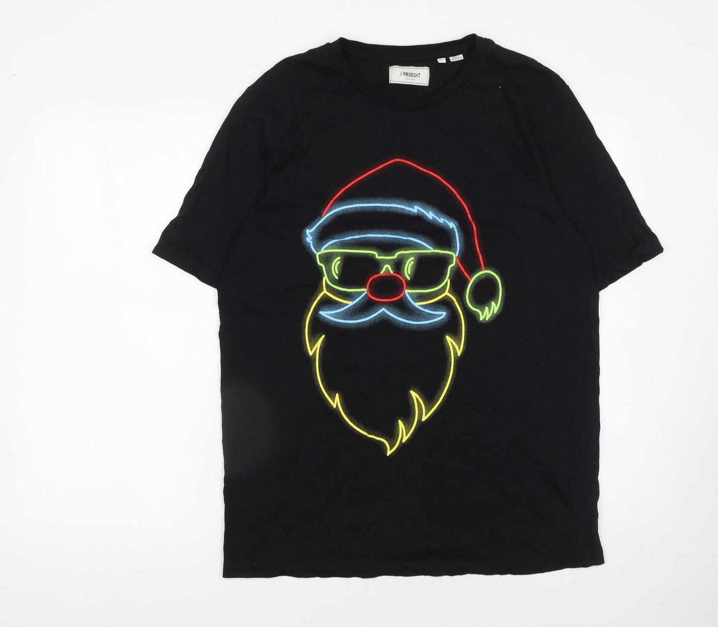 Mens UK Size L PRODUKT Black  T-Shirt