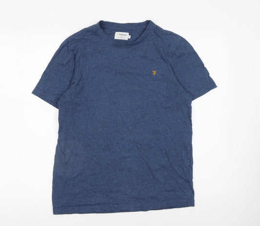 Mens UK Size S Farah Blue  T-Shirt