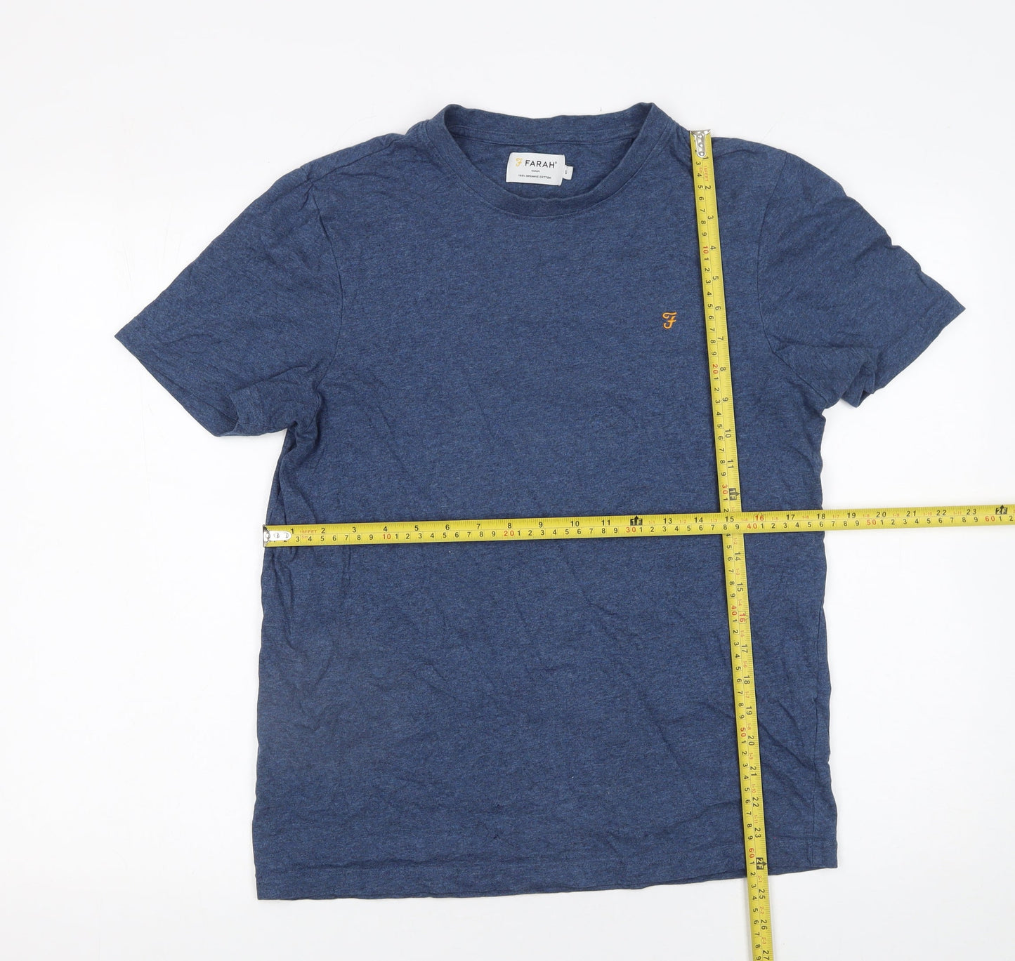 Mens UK Size S Farah Blue  T-Shirt