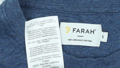Mens UK Size S Farah Blue  T-Shirt