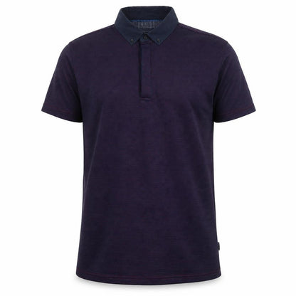 Mish Mash Men’s Blue Geometric Polo Shirt Size L Button Collar