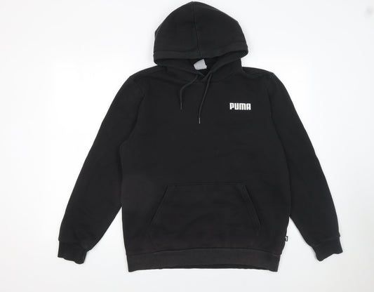 Mens UK Size M PUMA Black Pullover Hoodie