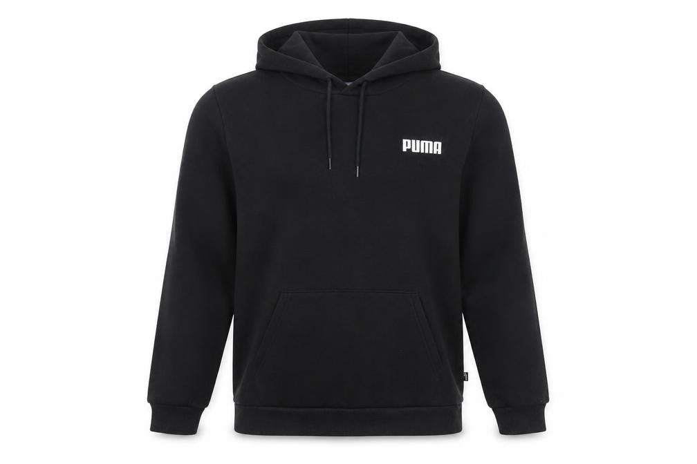 Mens UK Size M PUMA Black Pullover Hoodie