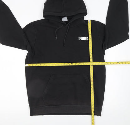 Mens UK Size M PUMA Black Pullover Hoodie