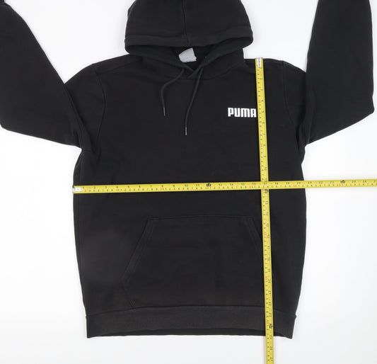 Mens UK Size M PUMA Black Pullover Hoodie