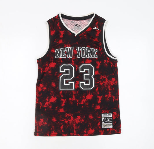 Tenth Boys Multicoloured Basketball Jersey Tank Top Size 12 Years
