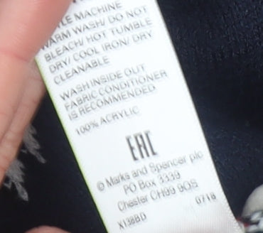 Womens UK Size S Marks and Spencer Blue Pullover Jumper