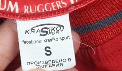 Mens UK Size S Krasiko Sport Red Pullover Sweatshirt