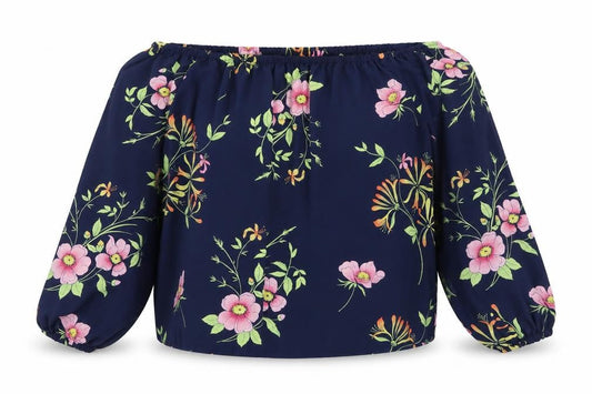 Womens UK Size XS Gap Blue Peasant Blouse