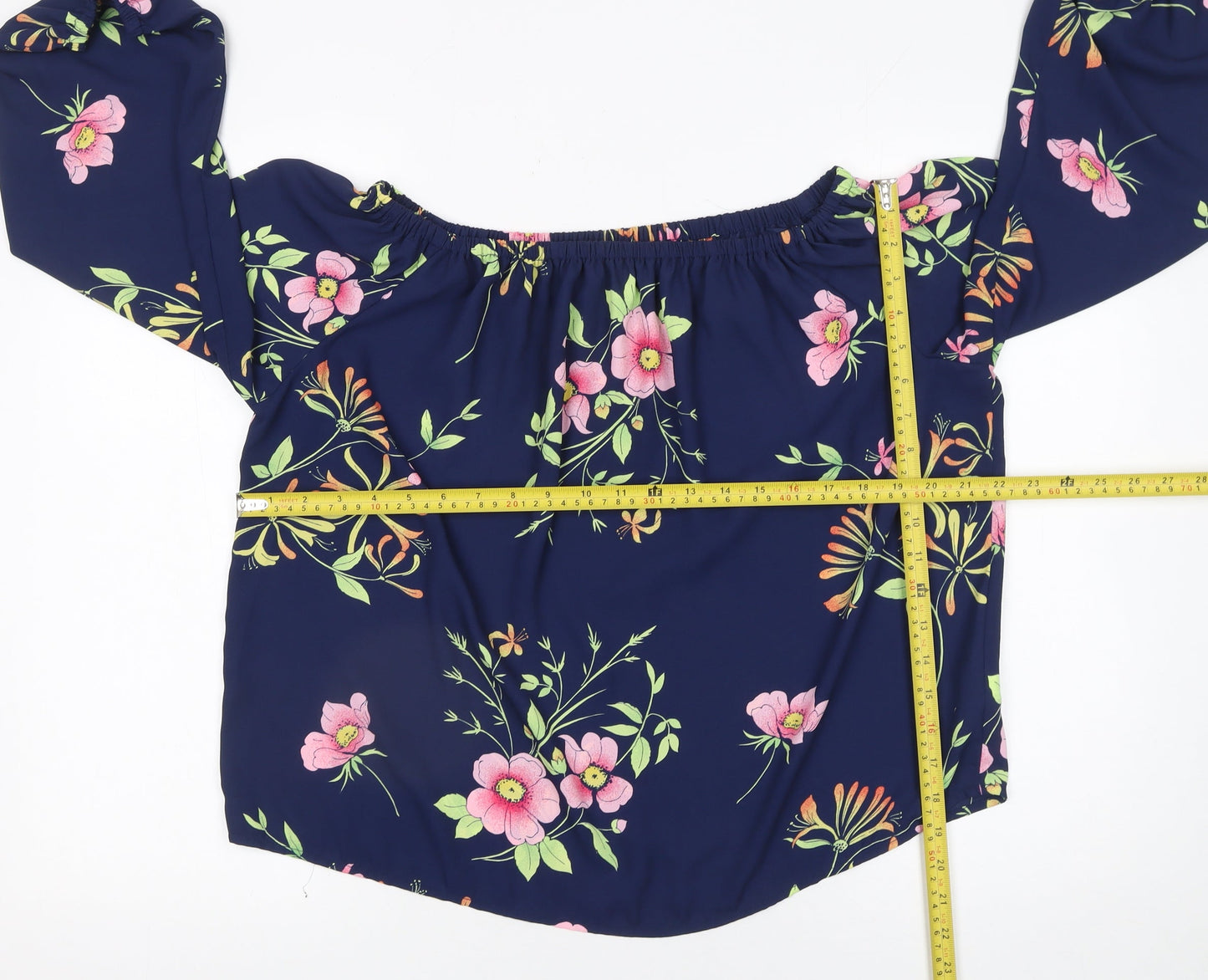 Womens UK Size XS Gap Blue Peasant Blouse