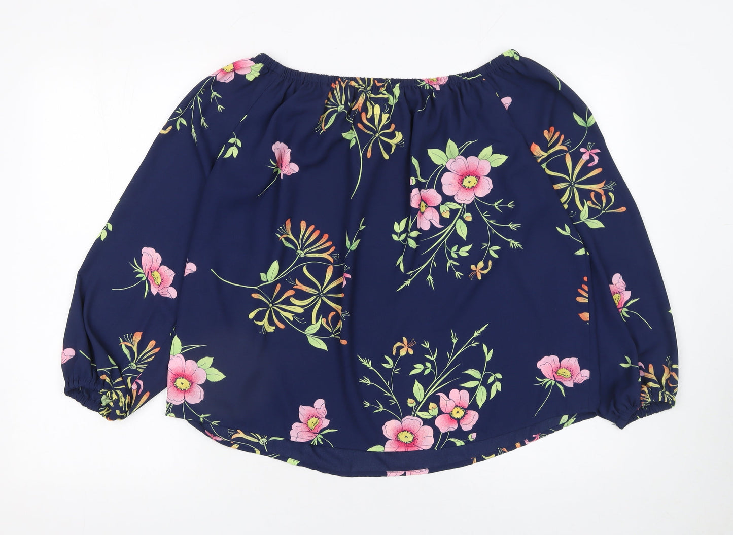 Womens UK Size XS Gap Blue Peasant Blouse