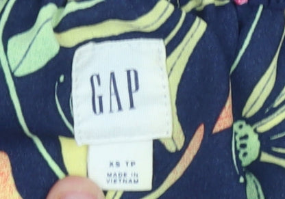 Womens UK Size XS Gap Blue Peasant Blouse