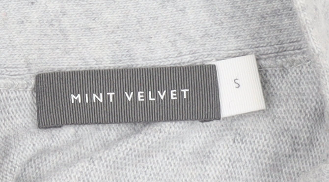 Womens UK Size S Mint Velvet Grey Pullover Jumper
