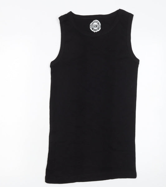 Womens UK Size L North West Black Basic Tank