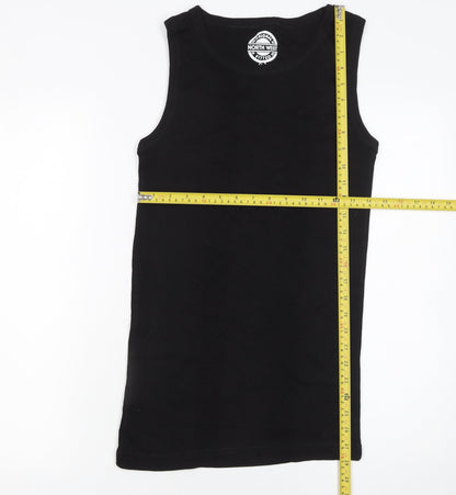 Womens UK Size L North West Black Basic Tank