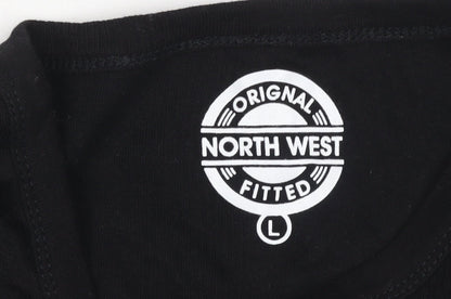 Womens UK Size L North West Black Basic Tank
