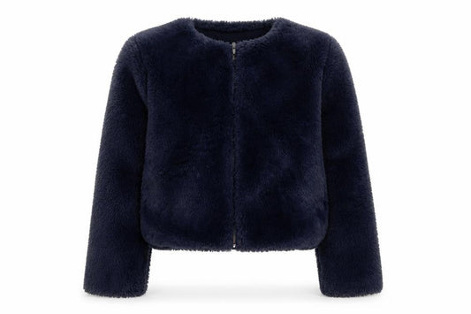 Girls UK Size 10-12 Years Polarn O. Pyret Blue Basic Jacket
