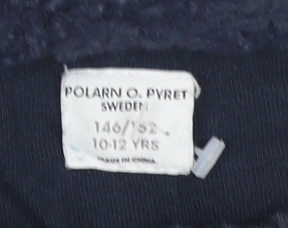 Girls UK Size 10-12 Years Polarn O. Pyret Blue Basic Jacket