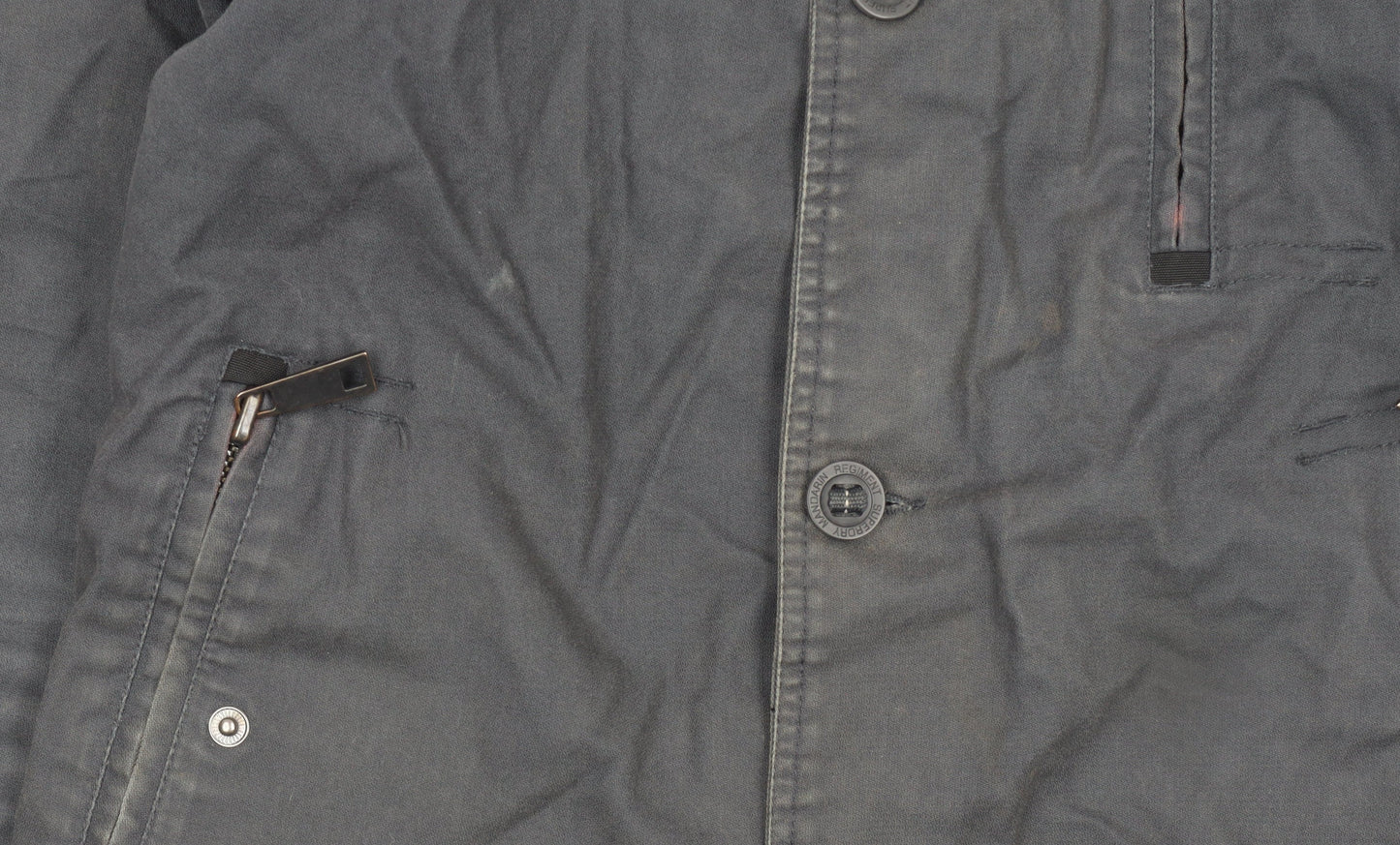 Mens UK Size S Superdry Black Trench Coat
