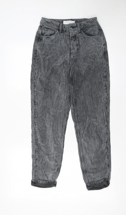 Womens UK Size 8 Topshop Relaxed Fit Chino Grey Trousers