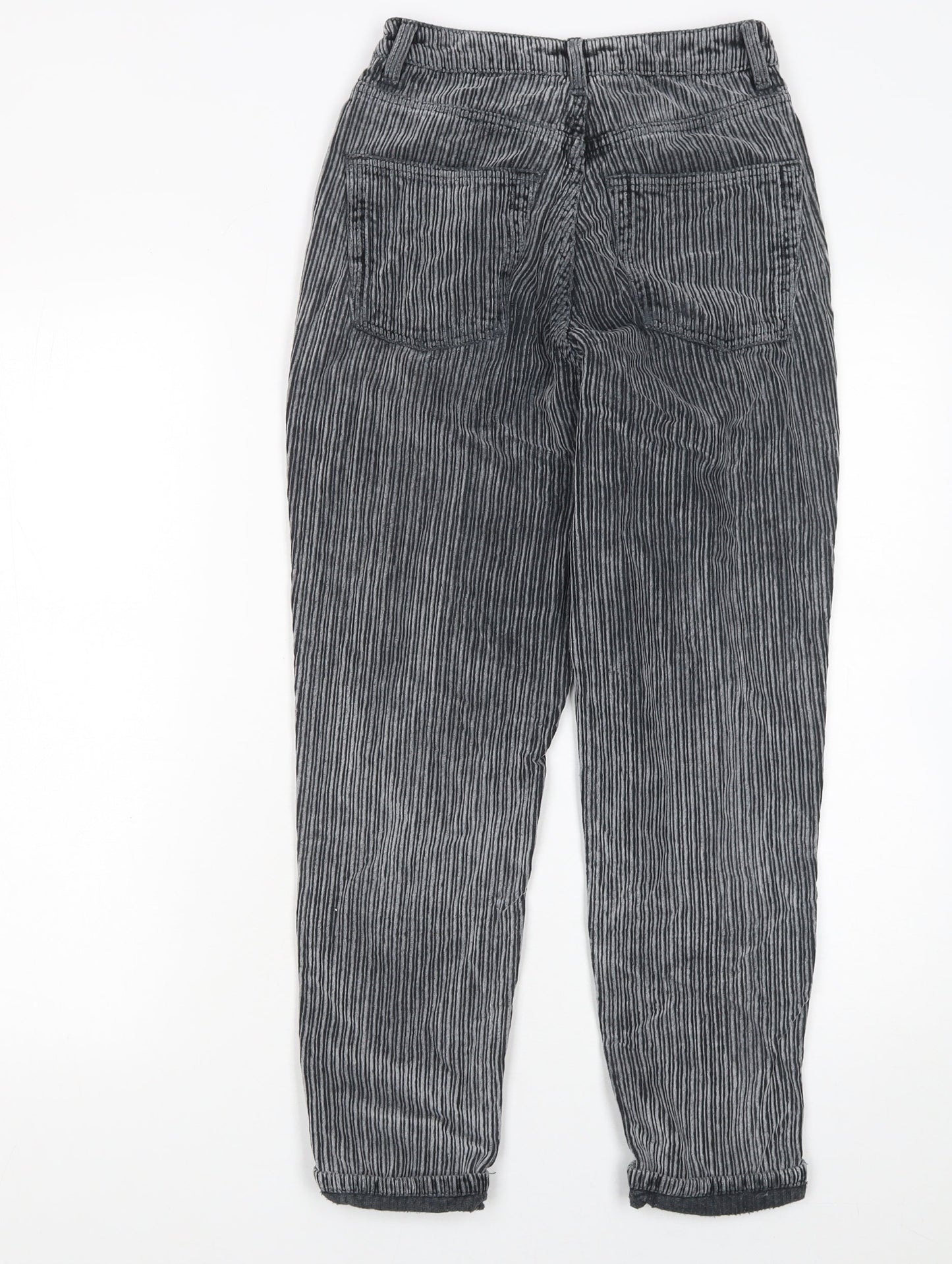Womens UK Size 8 Topshop Relaxed Fit Chino Grey Trousers