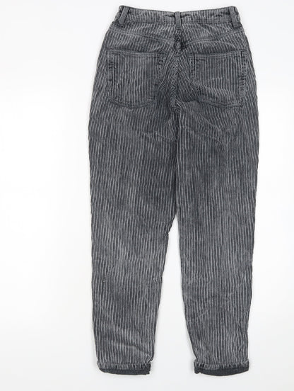 Womens UK Size 8 Topshop Relaxed Fit Chino Grey Trousers
