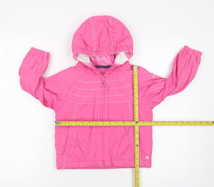 Girls UK Size 4 Years Columbia Pink Puffer Jacket