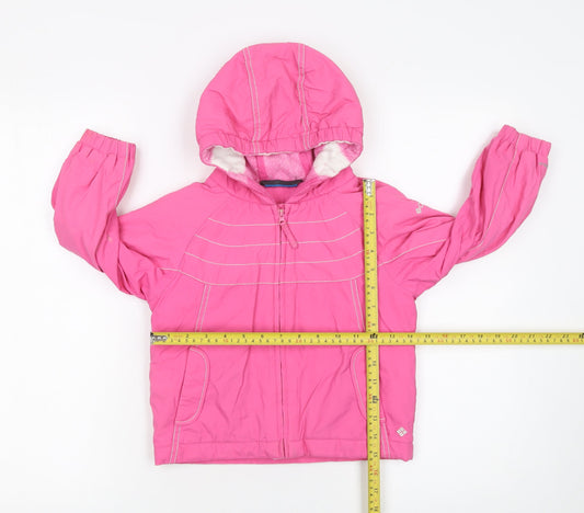 Girls UK Size 4 Years Columbia Pink Puffer Jacket