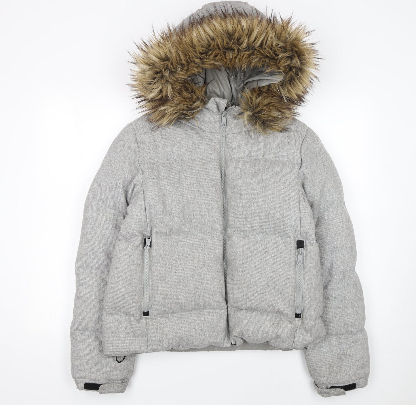 Womens UK Size L Gap Grey Puffer Jacket